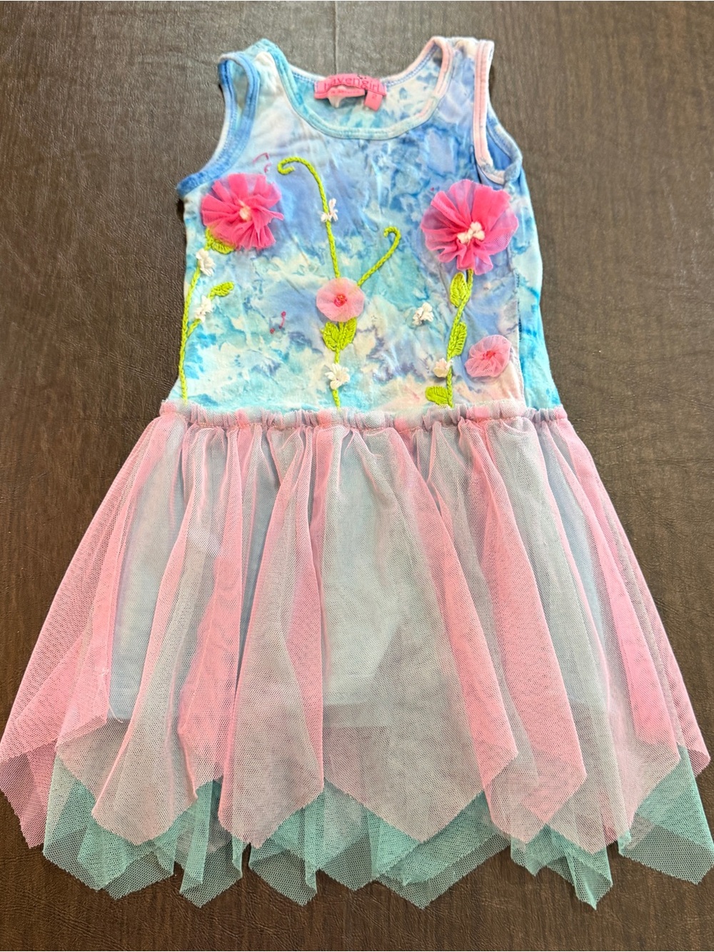 Havengirl Size 2 Tie-Dye Floral Tutu Dress